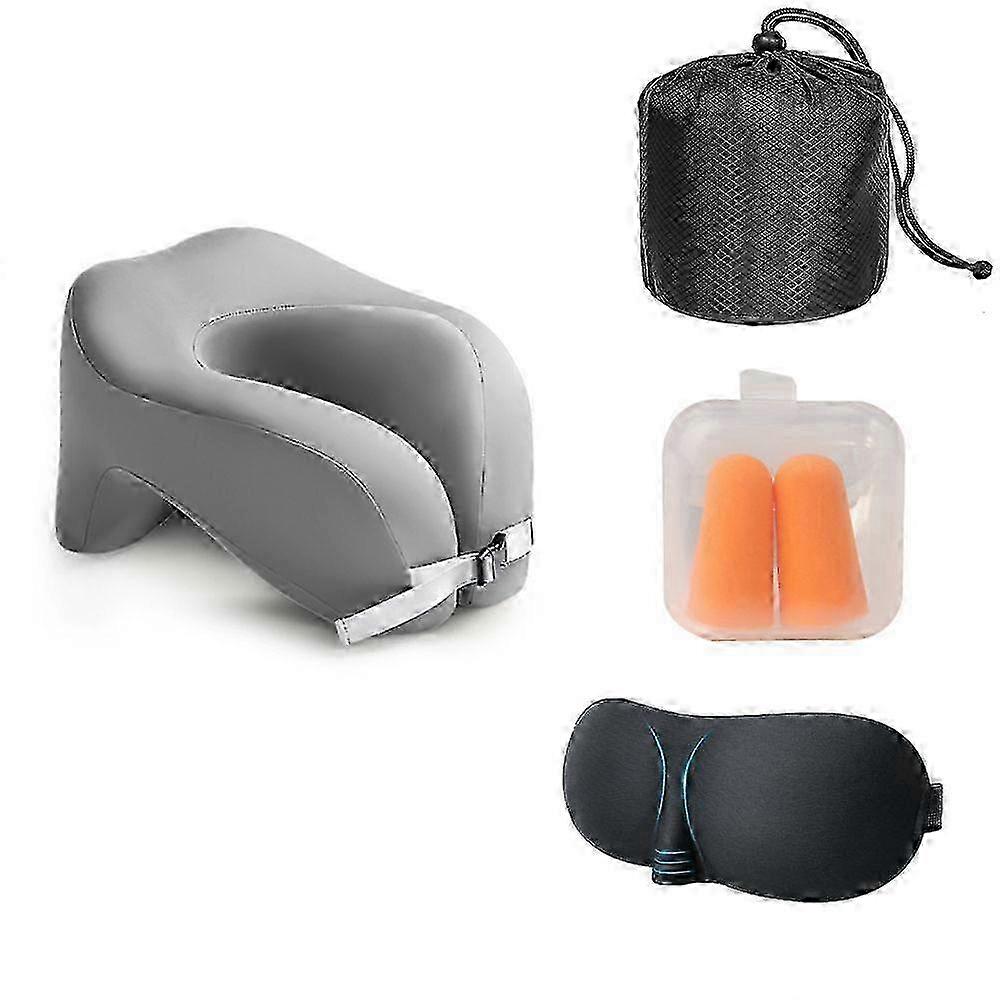 Portable Travel Pillow, Memory Foam Ergonomic Design For Correct Cervical Spine Posture, Slow Rebound Memory Cotton Ensures Support, Breathable C