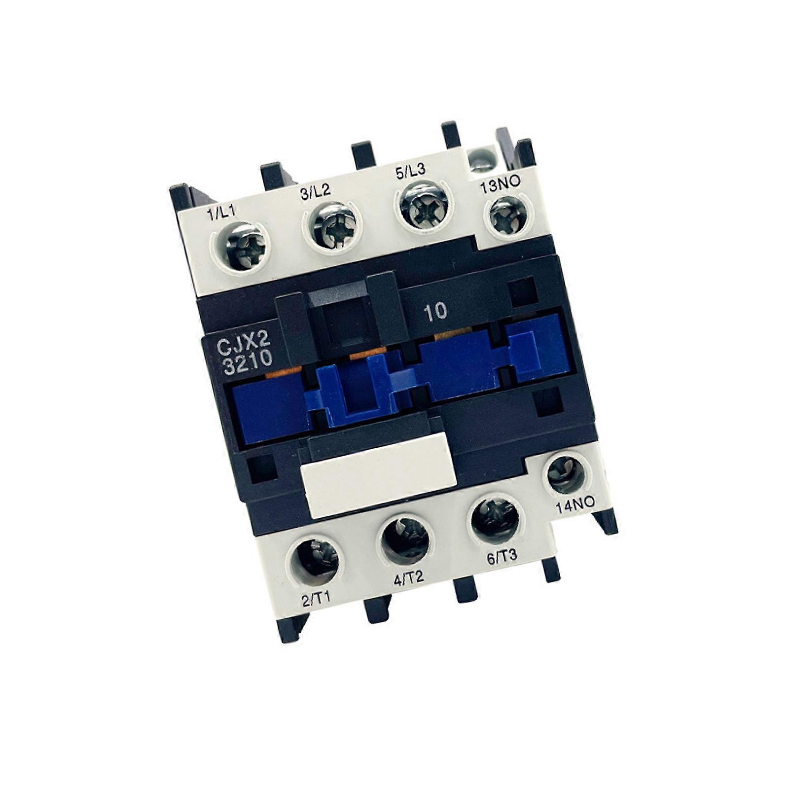 CJX2-3210 Din Rail Mounted Normal Open Contactor 8 Silver Contacts Power Contactor for Motors And Lighting Devices Multicolor
