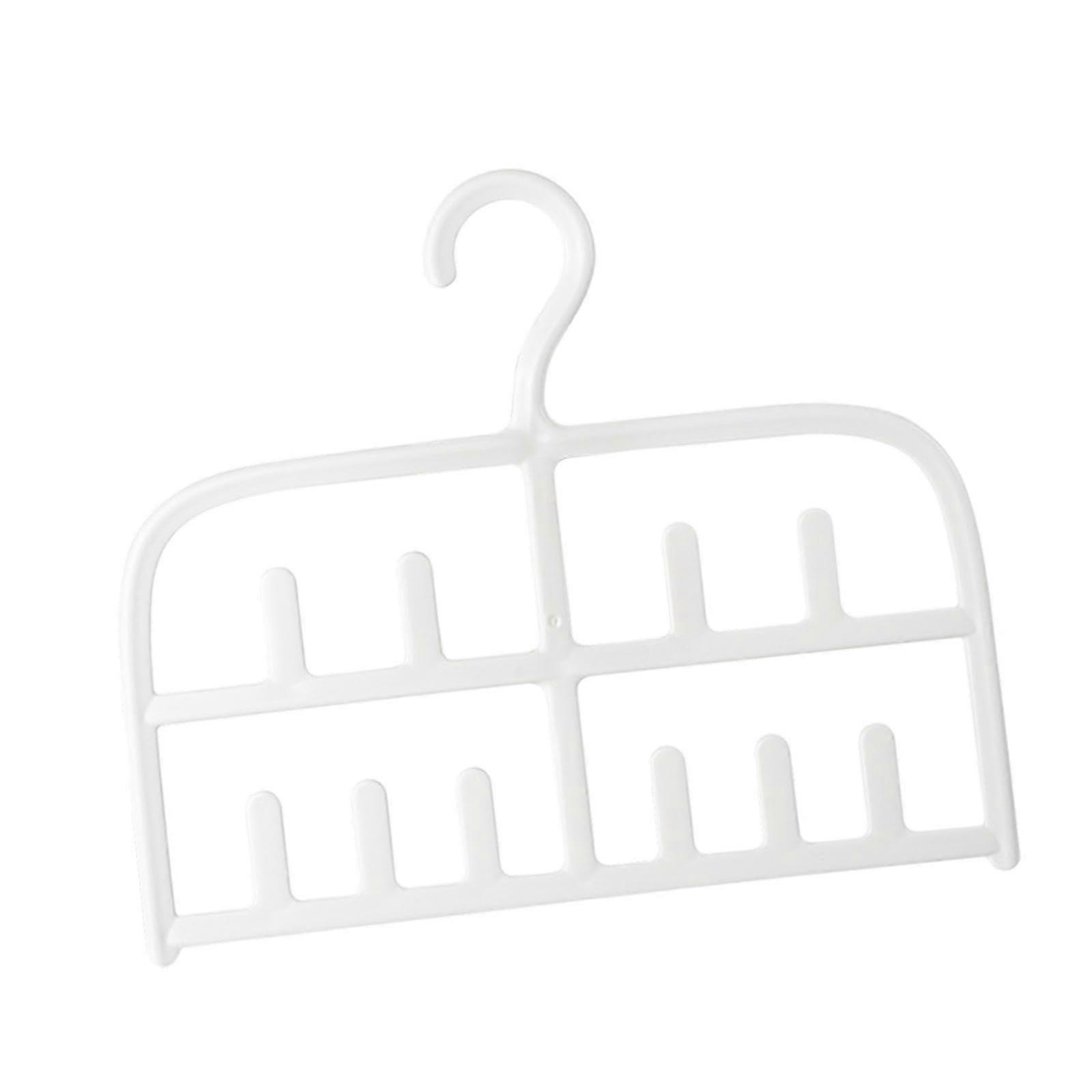 Tank  and Bra Hanger with 10 Hooks Space Saving Closet Organizer Tie and Bag Rack