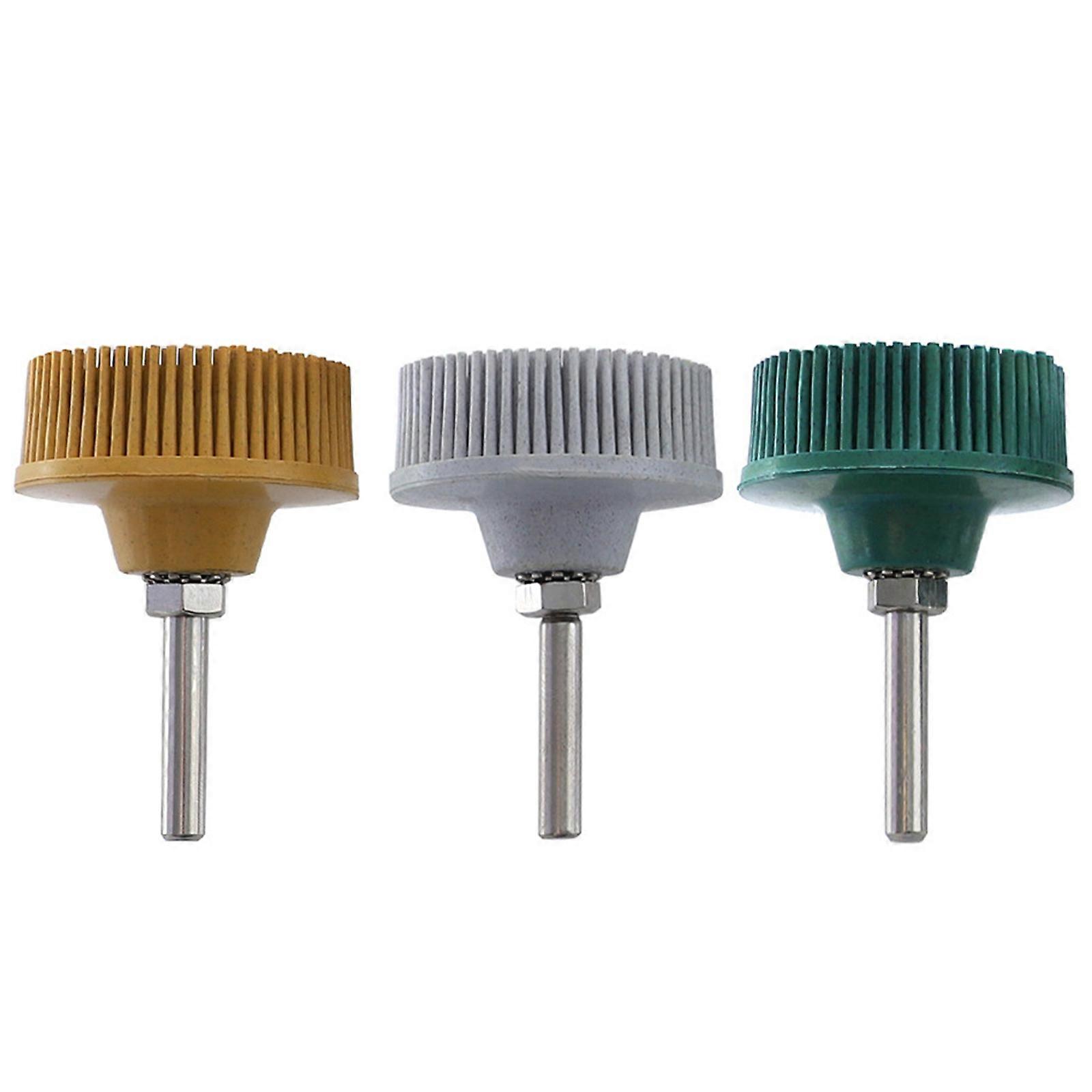 Quick Changes Rubber Base Grinding Wheel Brush Suitable With Power Drills For Functional Metalworking Applications Multicolor