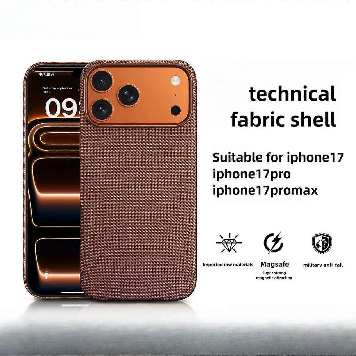 Techwoven Magnetic Case Cover With MagSafe&Logo For iPhone 17 Pro Max/17 Pro/17