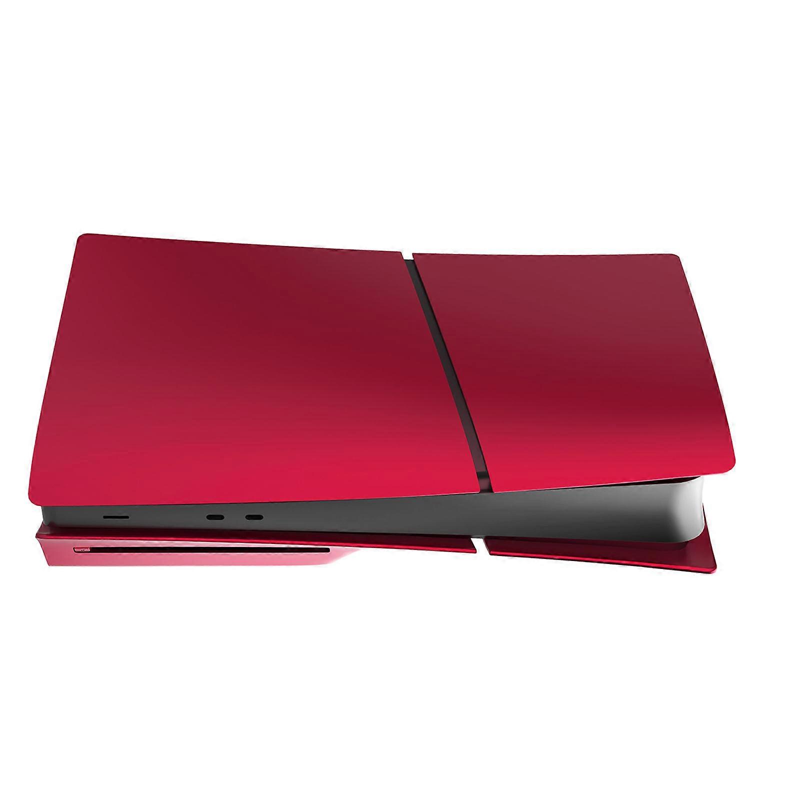 Console Faceplate Gaming Accessory Anti Scratch Protector Cover Replacement Dustproof Case for Slim Disc Version  Red