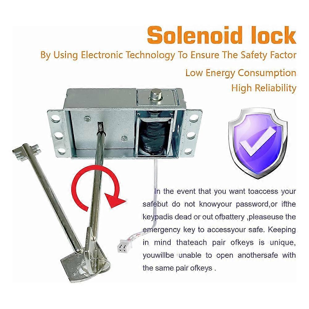 Lock Replacement Chrome Digital Keypad Electronic Lock