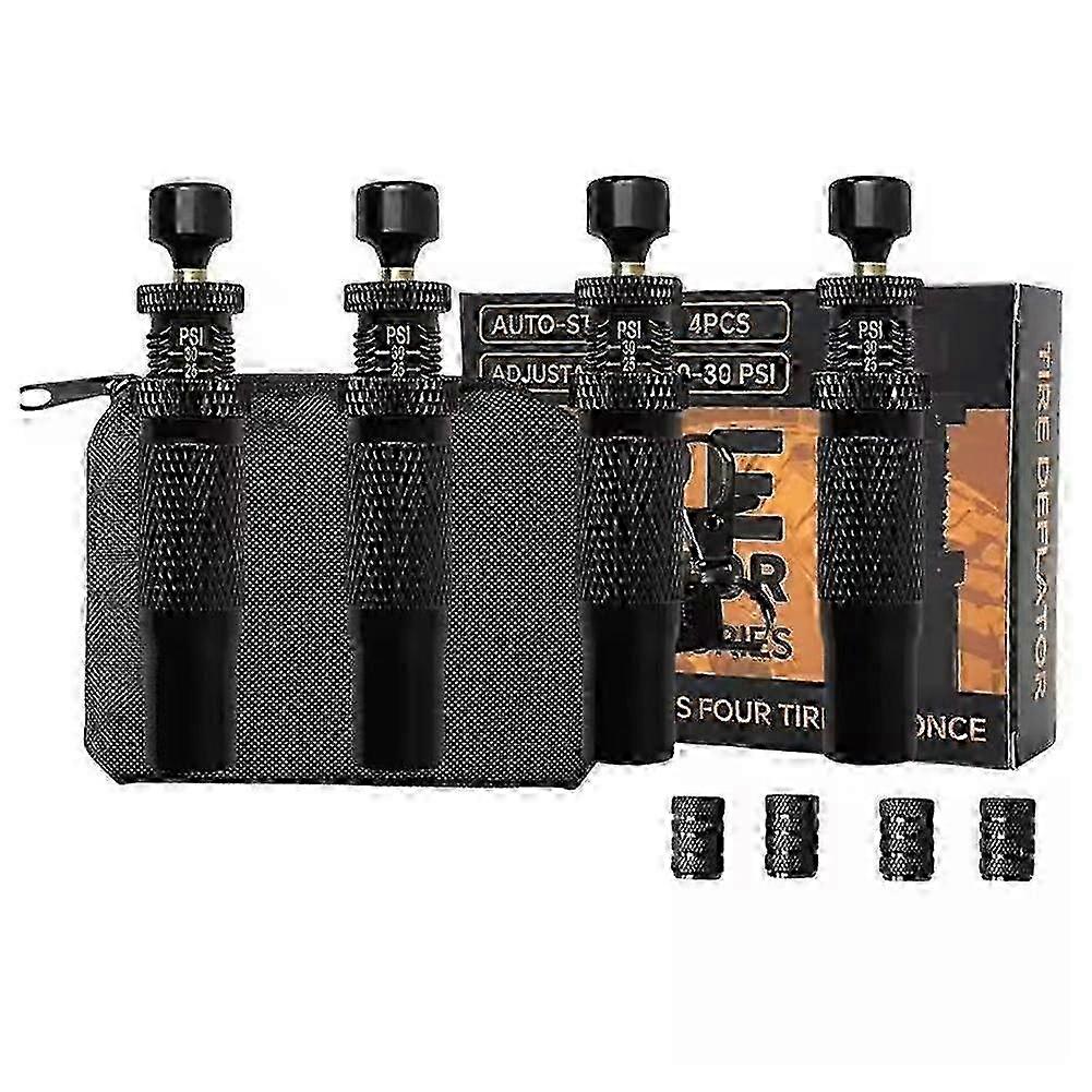 4PCS Portable Quick Tire Deflation Valve Using Tire Deflation