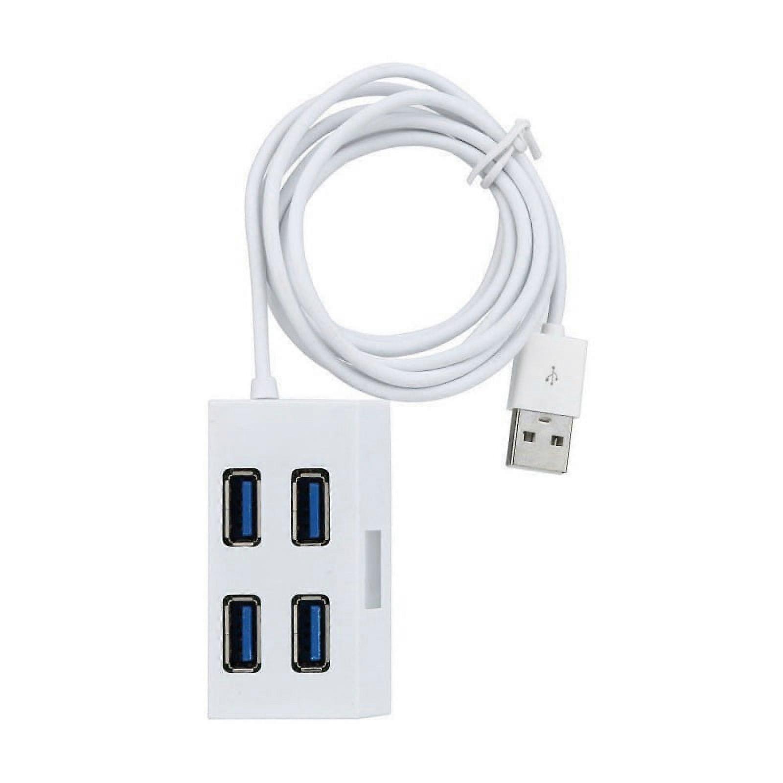 USB 2.0 Hub High Speed 4 Ports Multiple Plug-and-play Adapter PC Computer Accessory