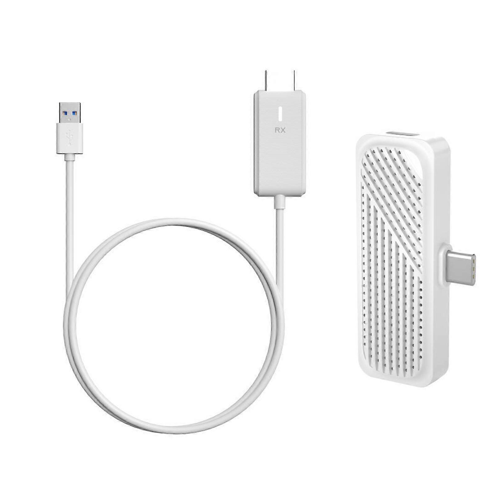 Wireless HDTV Screen Mirroring Adapter Low Latency 1080P Streaming For Laptop Tablet TV Projectors  White