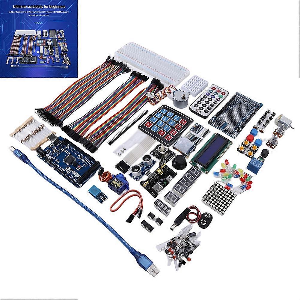 jixopn DIY Project Set Ultrasonic Sensor Ultimate Starter Set for Arduino Mega2560 Nano