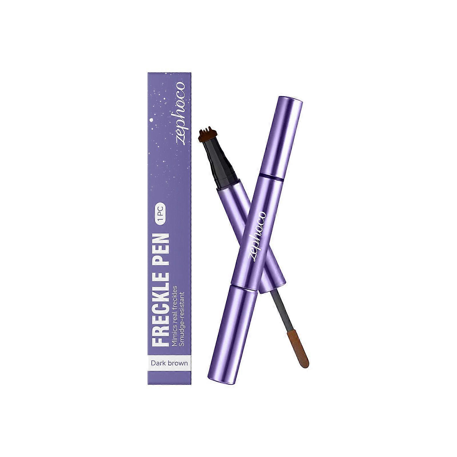 Zephoco Dark Brown Natural Freckle Pen: Smooth application, easy to apply, creates a natural freckle look.