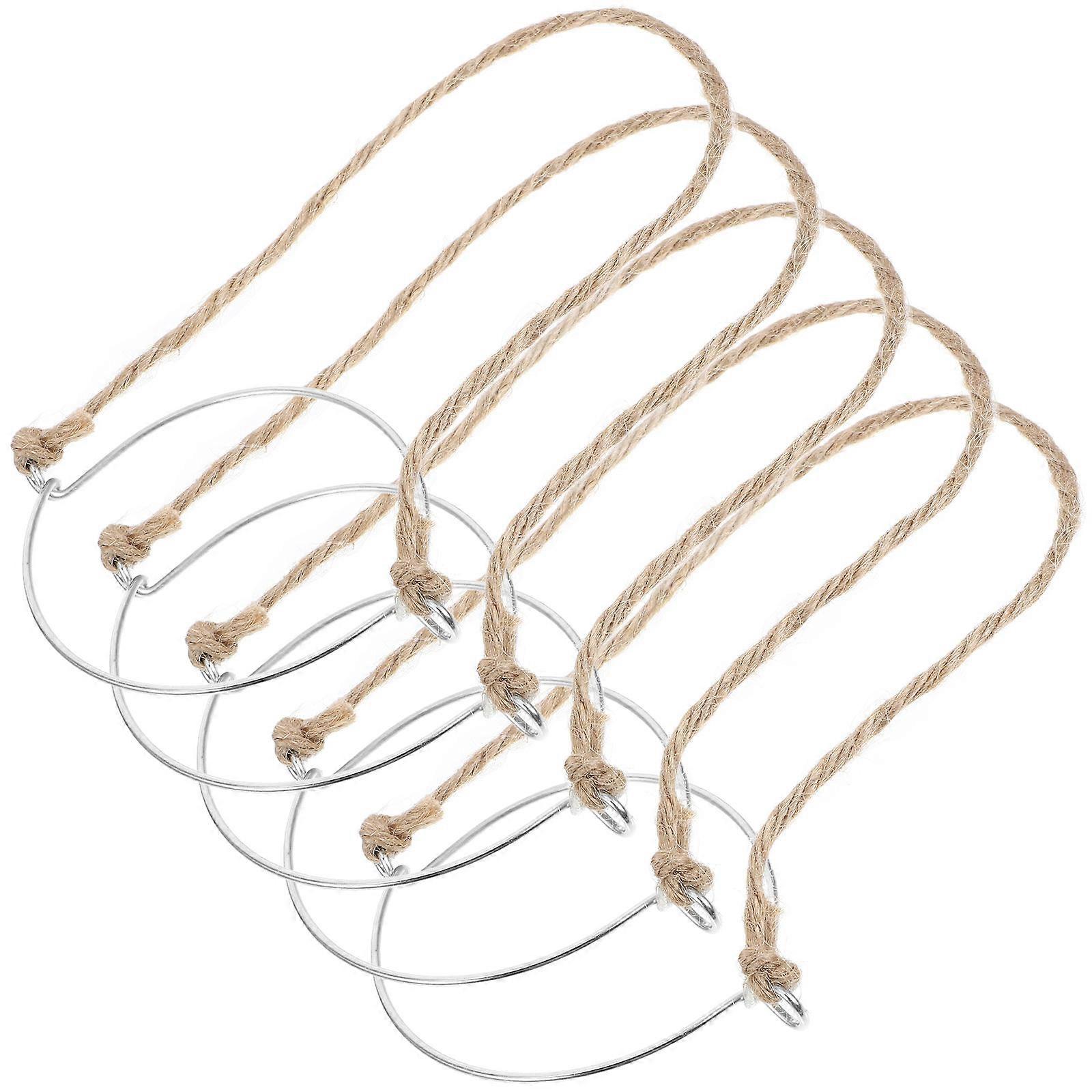 Wire Handles for Jars Creating Hanging Jars with 5Pcs Hangers