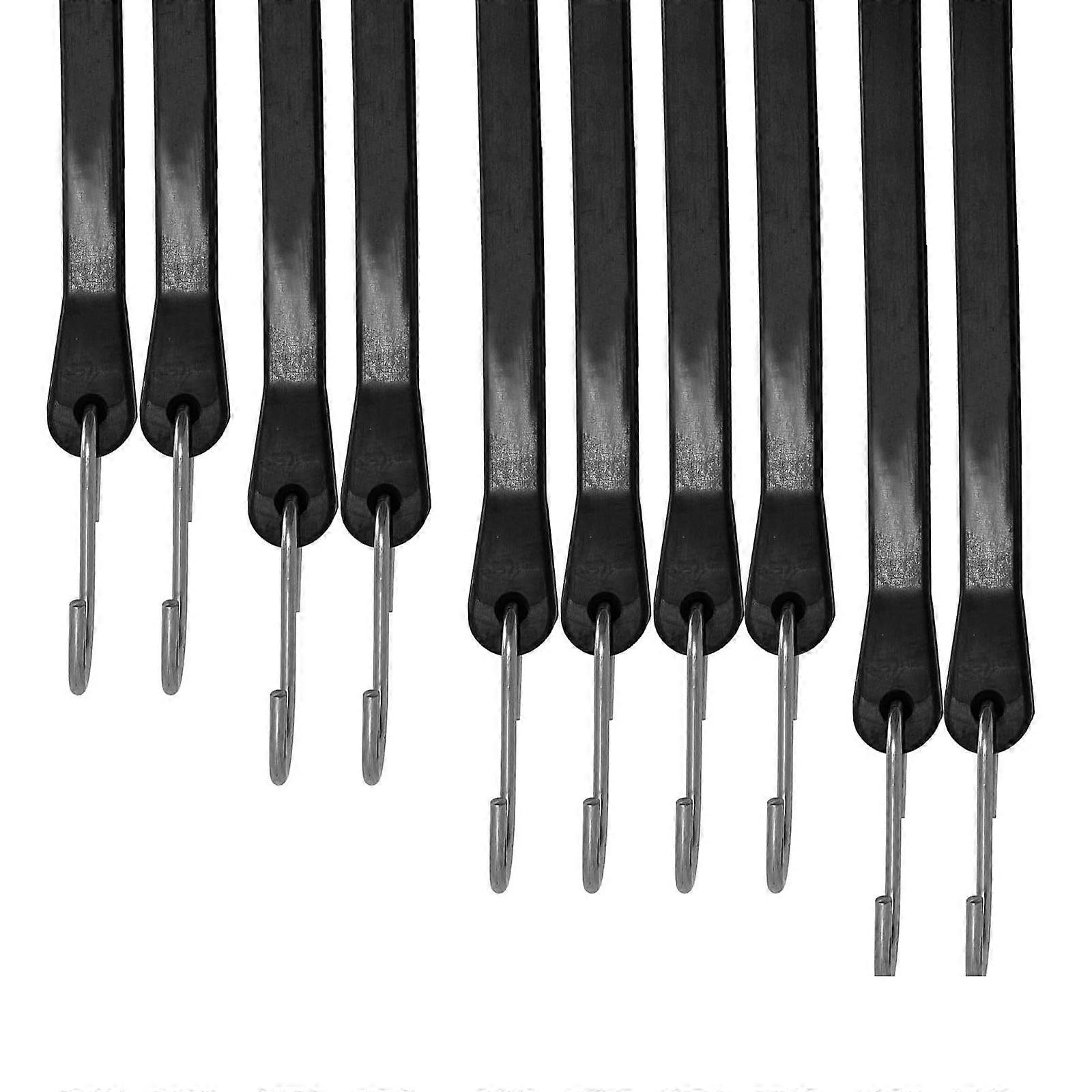 10Pcs Rubber Bungee Cords with Hook Elastic Rope Straps Enduring Bungee Straps for Securing Tarps, Motorcycle, Cargo Multicolor