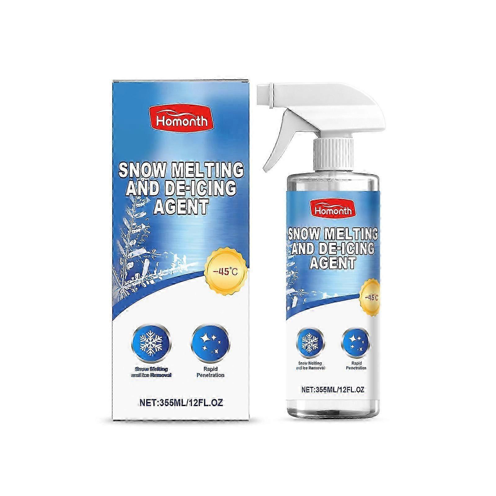 1-3x De Icer Melting Snow-Melting Agent Winter Car Glass Fast Ice Melting Snow-Melting Agent Front Windshield Window Snow-Proof Agent