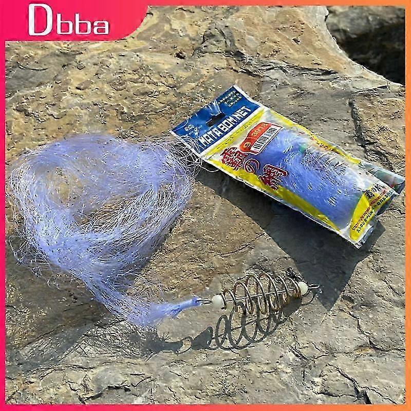 50PCS Multi-size Fishing Net Trap Copper Shoal Casting Feed Trap Tool Luminous Bead