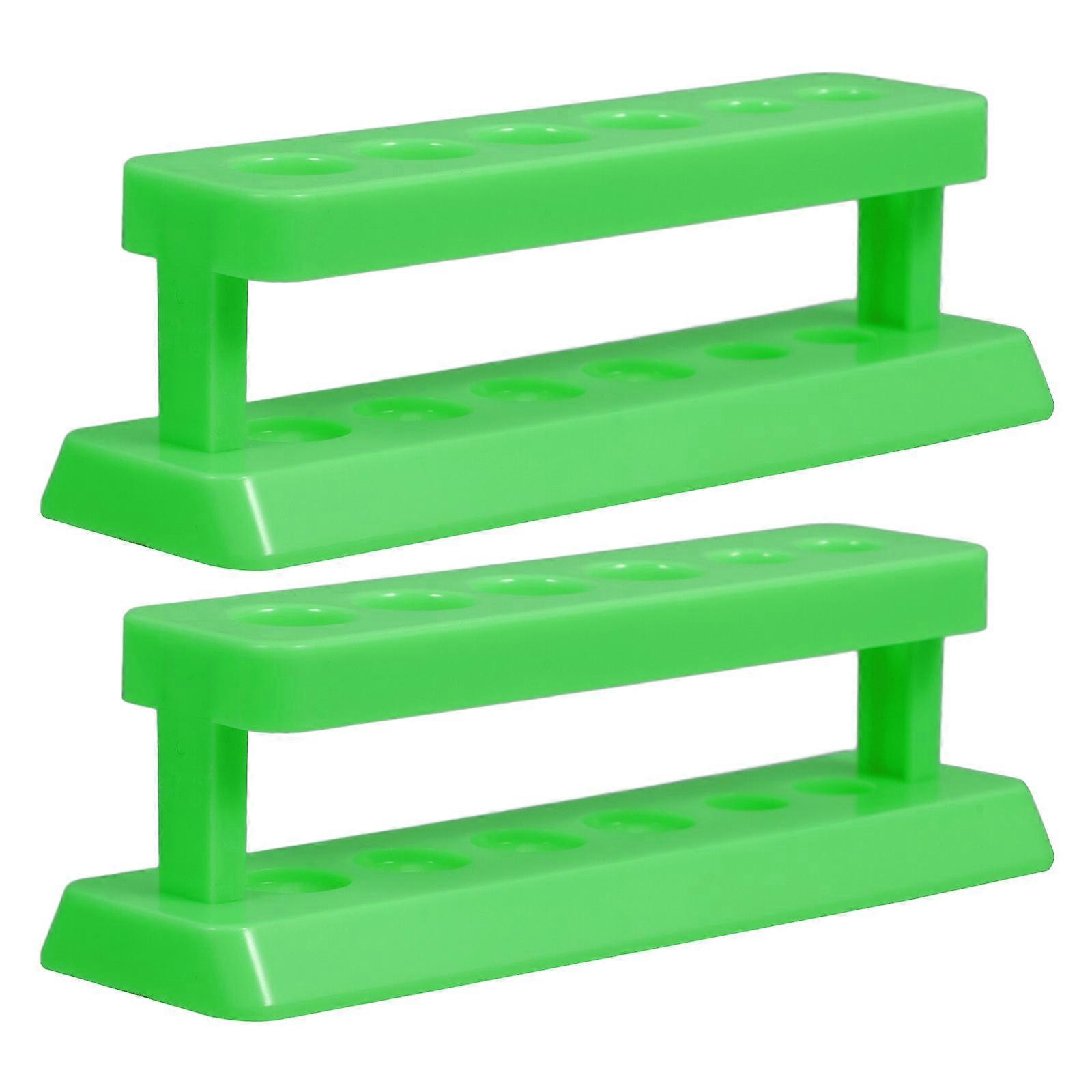 Test Tube Rack Plastic Holder for Storage 2Pcs Light Rack