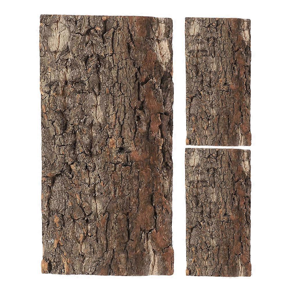 Terrarium Decor Cork Bark Reptile Bark Backdrop 3Pcs Set