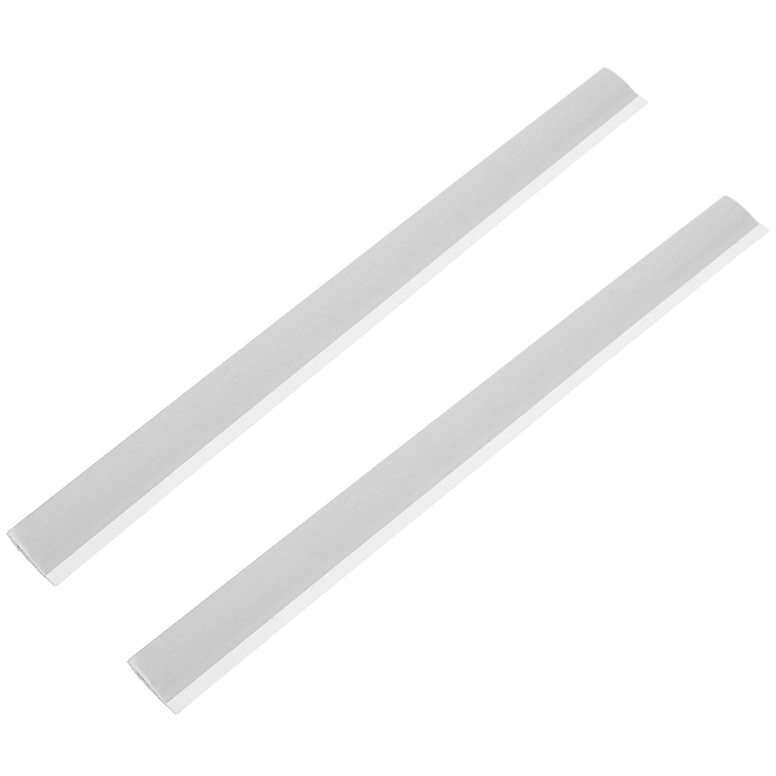 Grey Rubber Dustpan Edge Strip Replacement for Easy Dust Collection 2Pcs