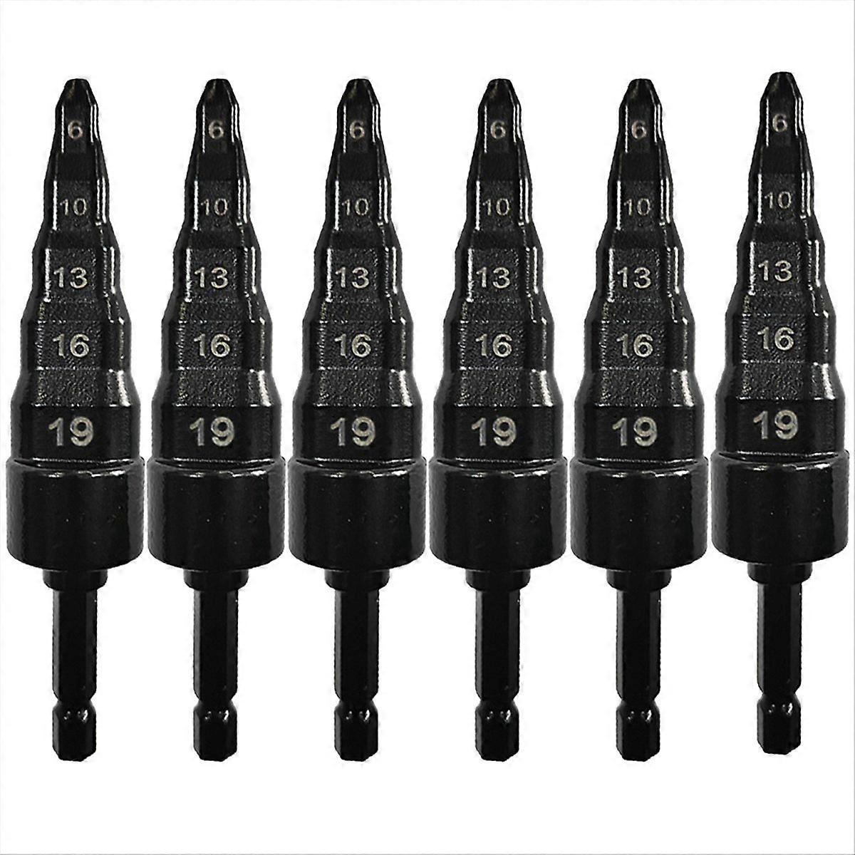 6Pcs Air Conditioner Copper Pipe Expander Swaging Drill Bit-B