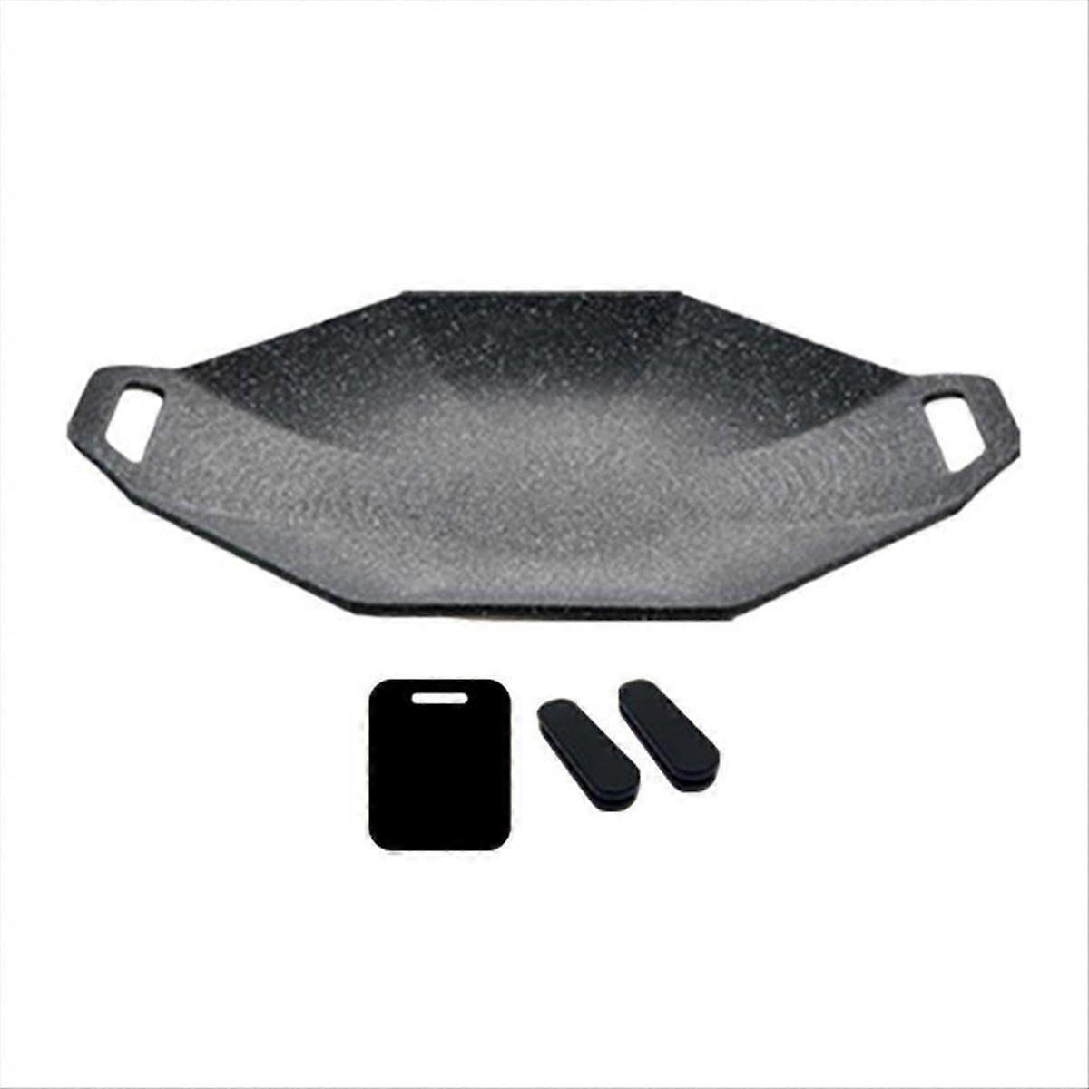 Korean BBQ Pan Plate,Medical Stone Octagonal Non-Stick Baking Tray