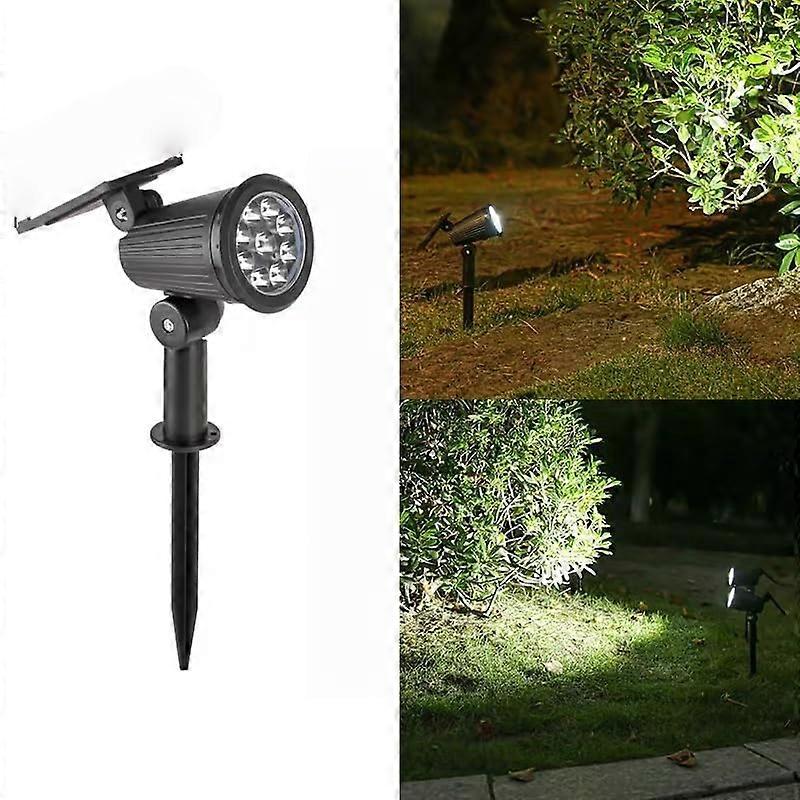 Solar Powered Outdoor Spot Lights with 3 Color Modes, Waterproof LED Garden Pathway Lighting for Yard