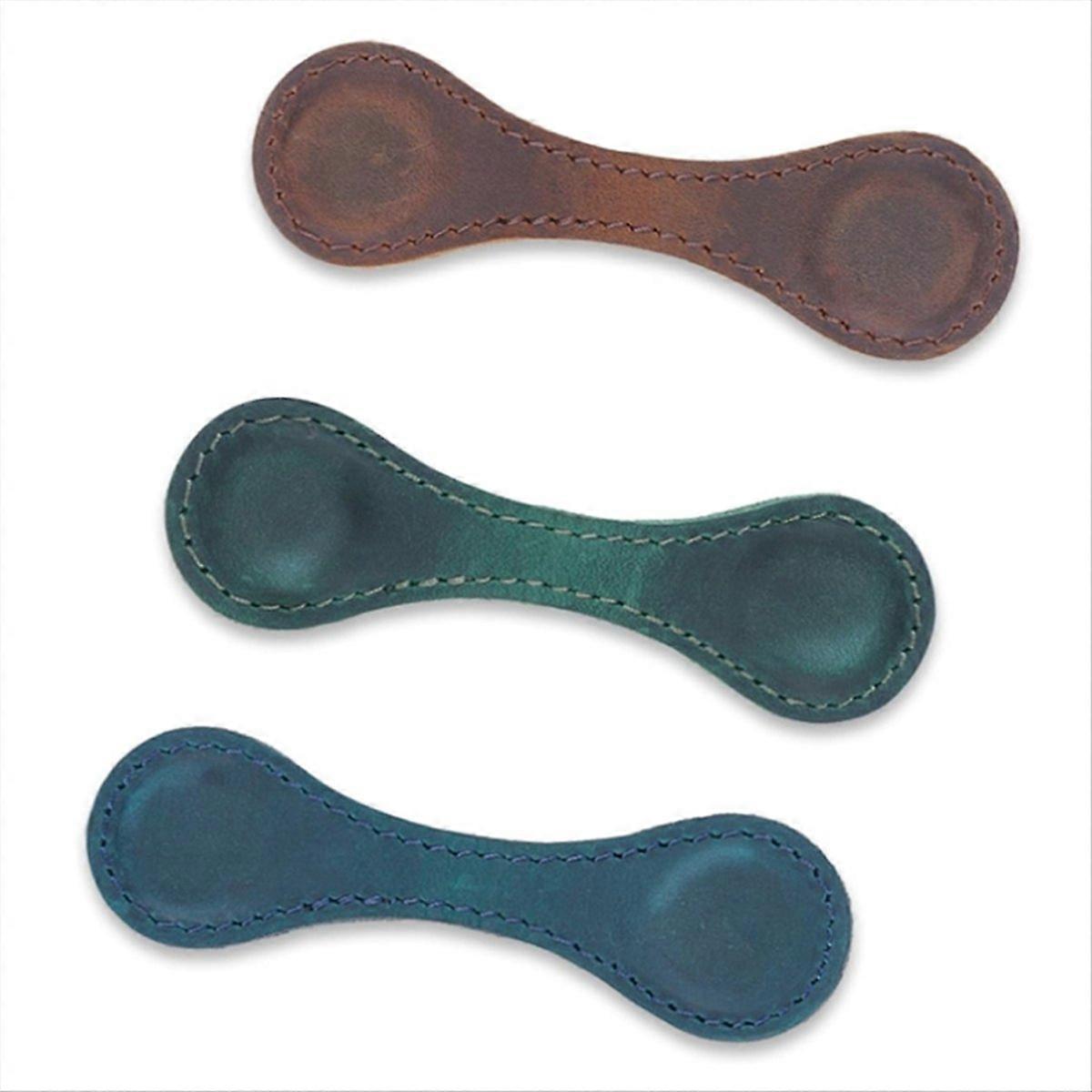 Magnetic Bookmark, Leather Bookmarks, Handmade, 3Pcs Multicolor