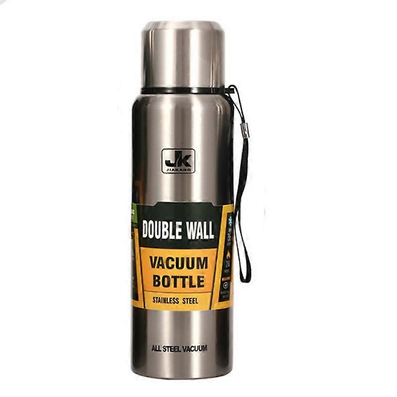 Simple Insulated Water Cup with A Lid Has A Large Capacity and Is Portable It Comes with A Travel Rope and Can Be Carried