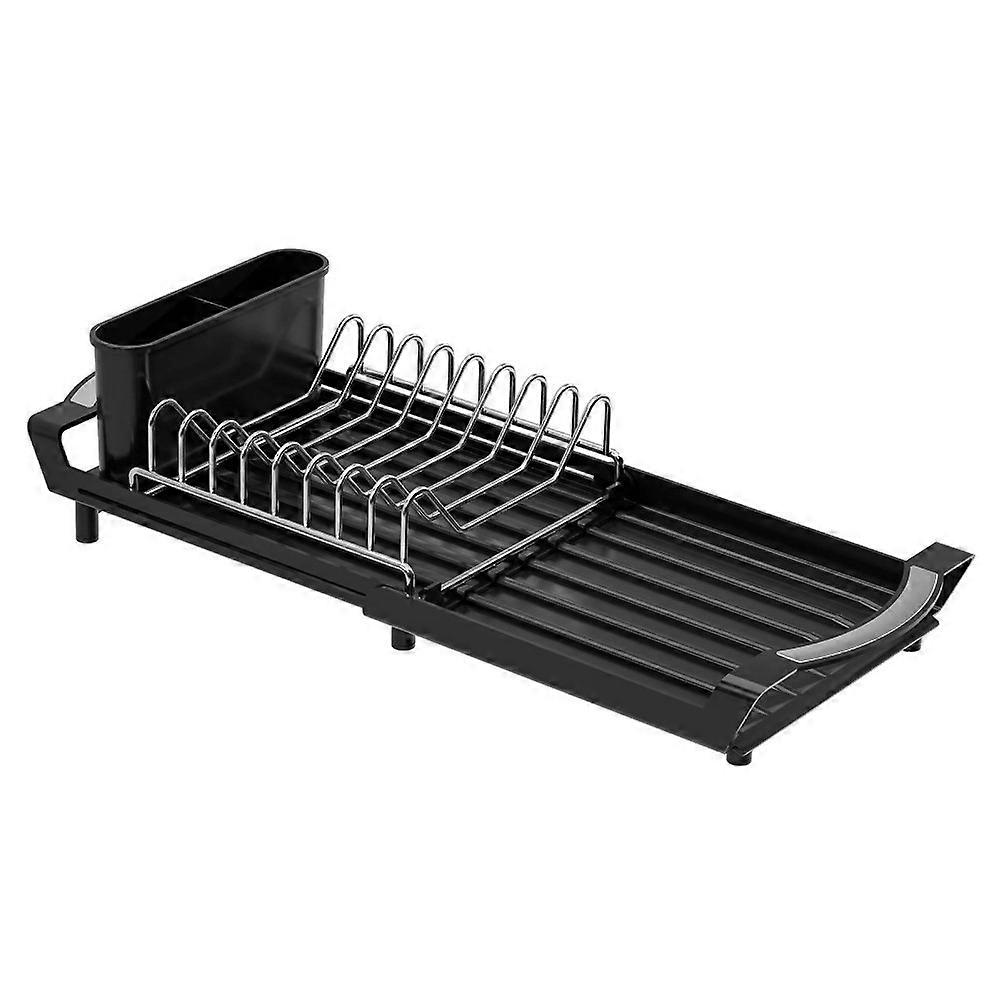 New Retractable Dish Drain Rack Multi-functional Kitchen Storage Rack Expandable Space Saver? Drying Rack Countertop Shelf