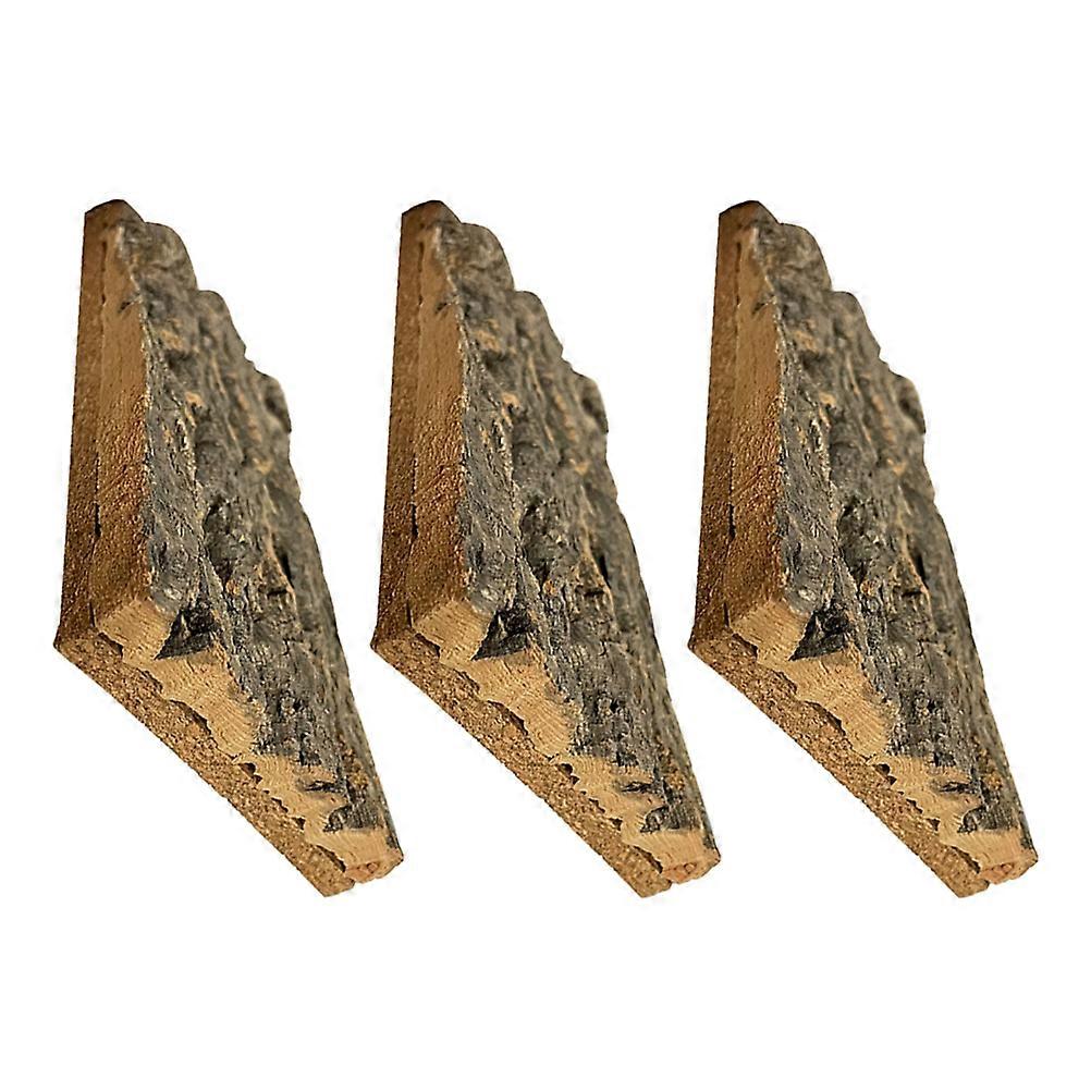 Cork Bark for Reptiles Terrarium Background for Decor 3Pcs