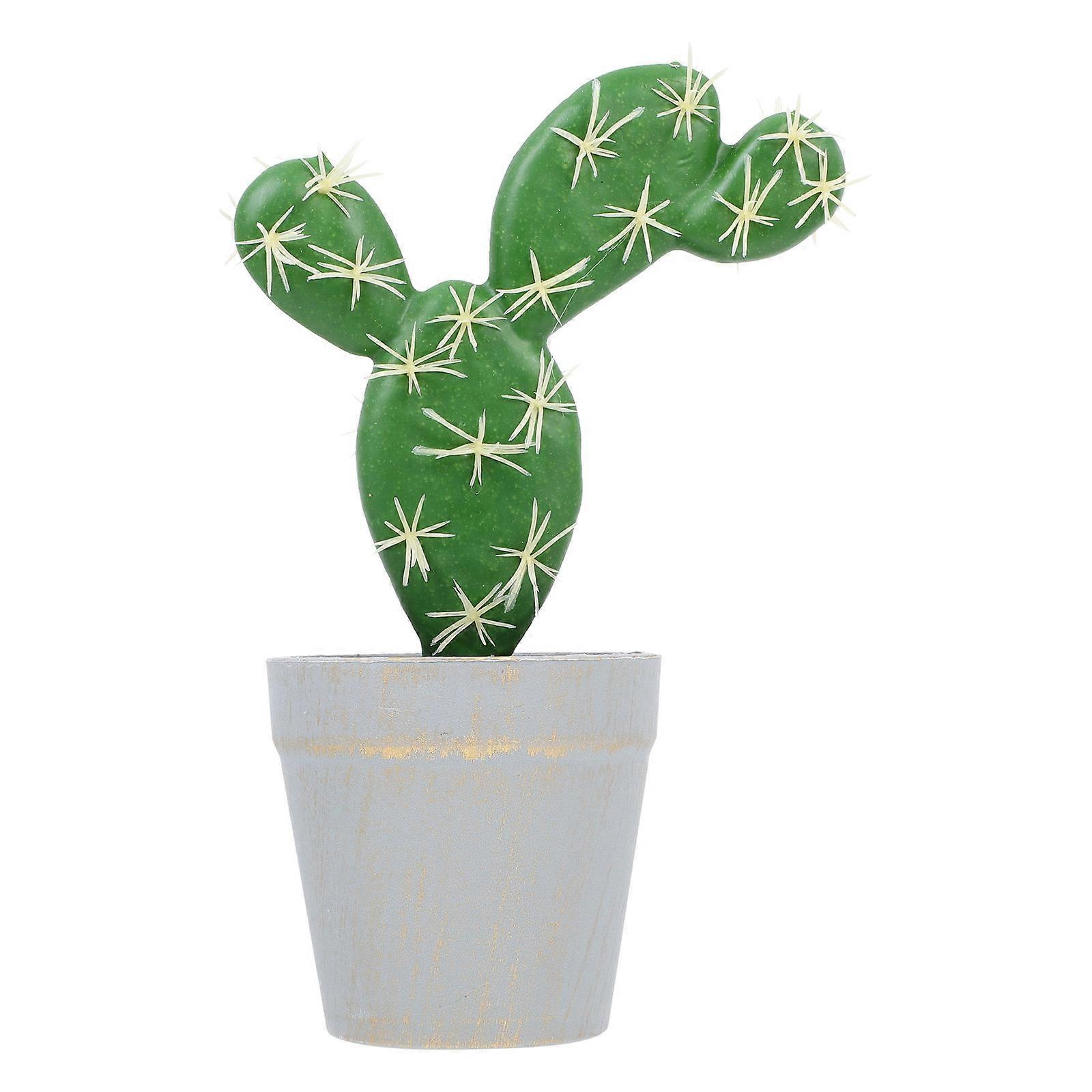 Simulation Cactus Statue Artificial Bonsai for Decoration 4Pcs Set