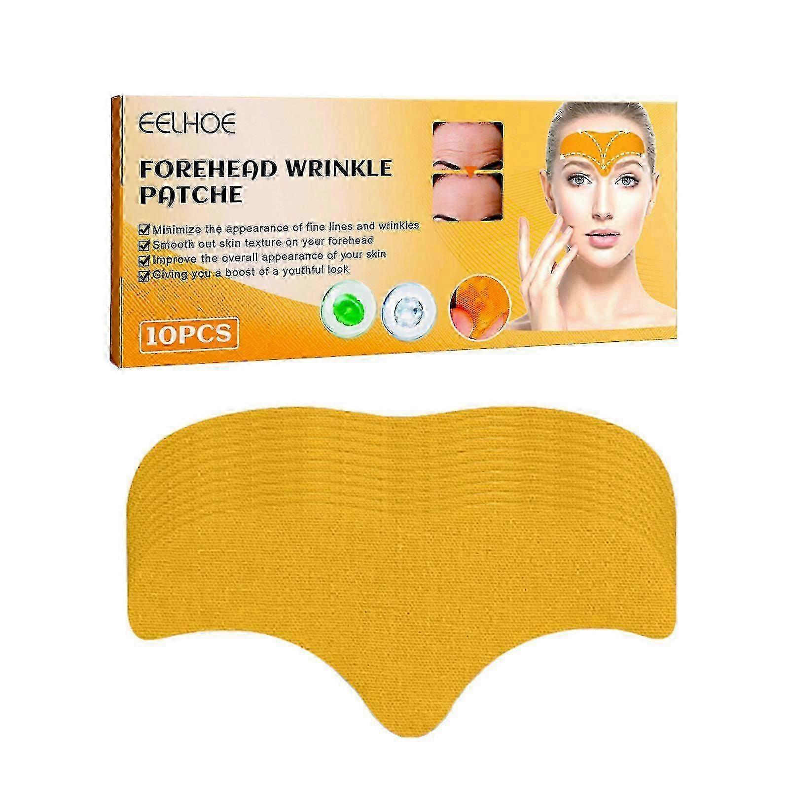 10pcs Forehead Wrinkle Patches, Natural Anti-wrinkle Forehead Patches With Hydrolyzed Collagen