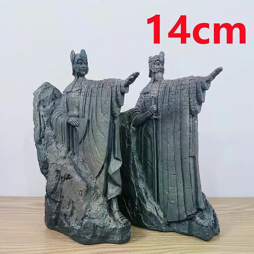 26cm The Argonath Anarion Anarion craft action figures Gate of Kings statue toys collection model home bookshelves decoration