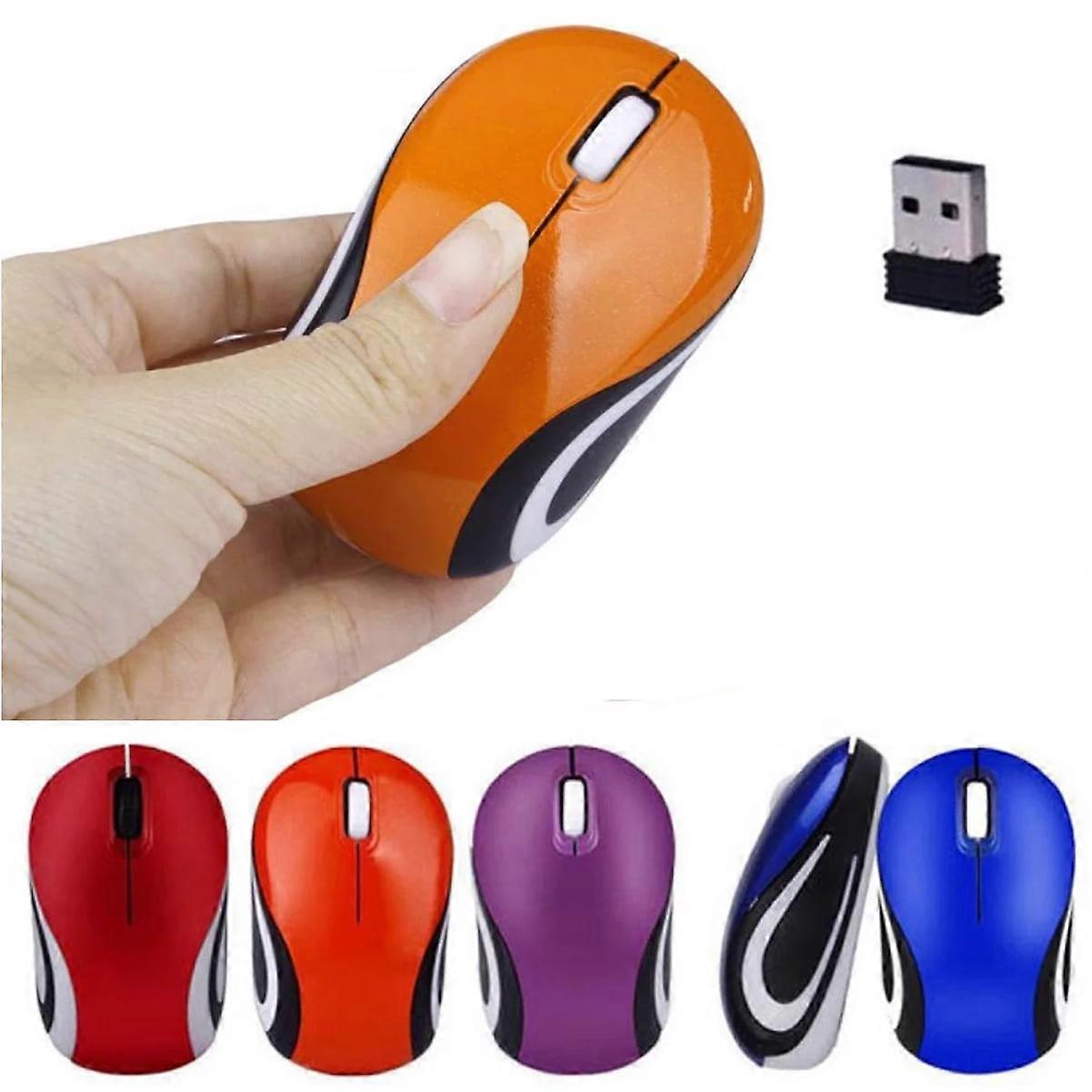 Computer Wireless Mouse 2.4G USB Cordless Mouse with 3 Adjustable DPI, Ergonomic Portable Silent Mice for Laptop PC Computer Mac