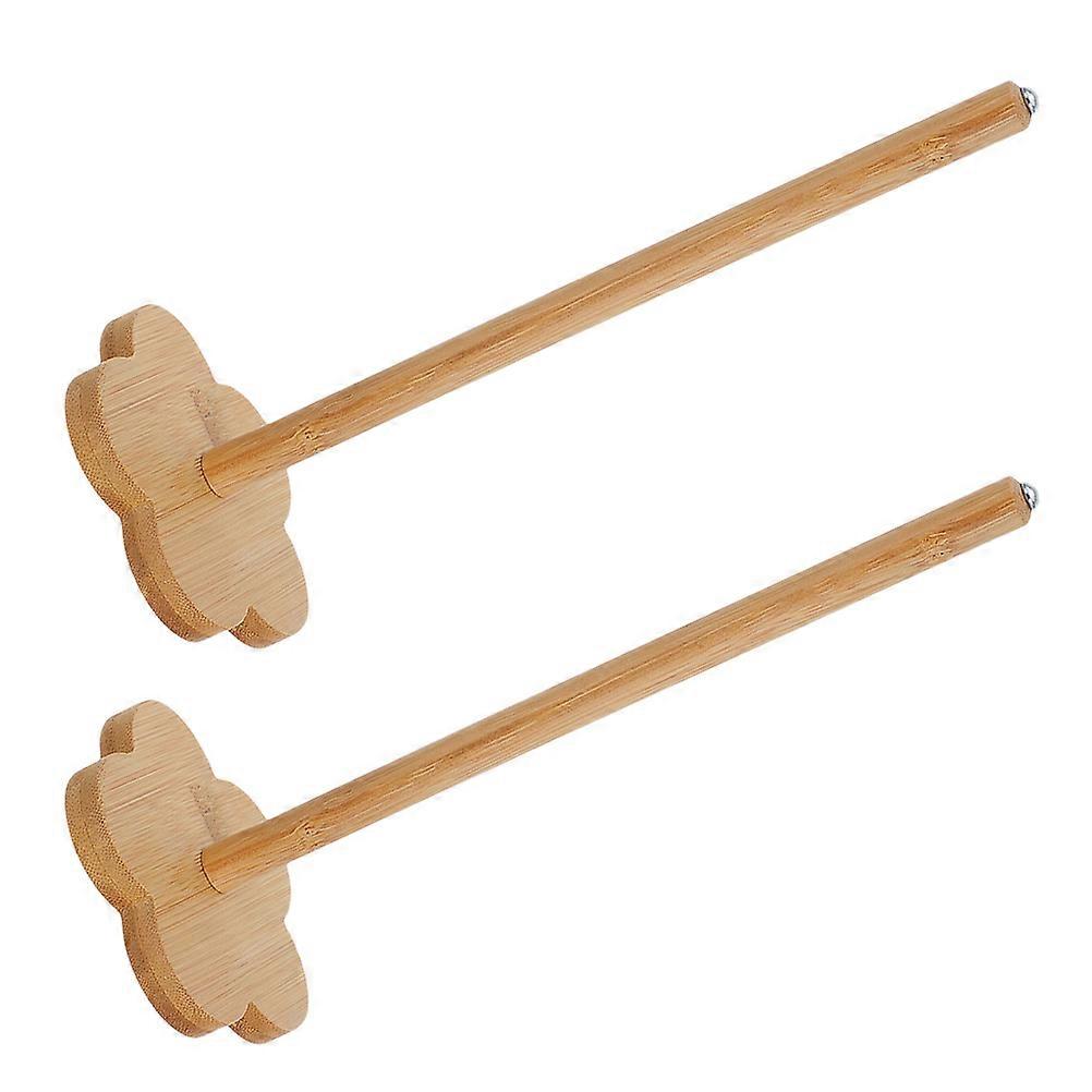 Beginners Hand Spinning Drop Spindle Yarn for Sewing Projects 2Pcs