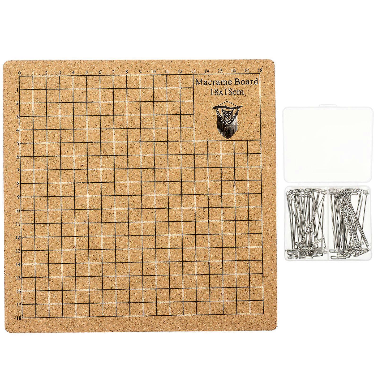 Craft Projects Cork Board Knotting Board For Measuring Bracelets Assorted Color 1 Set