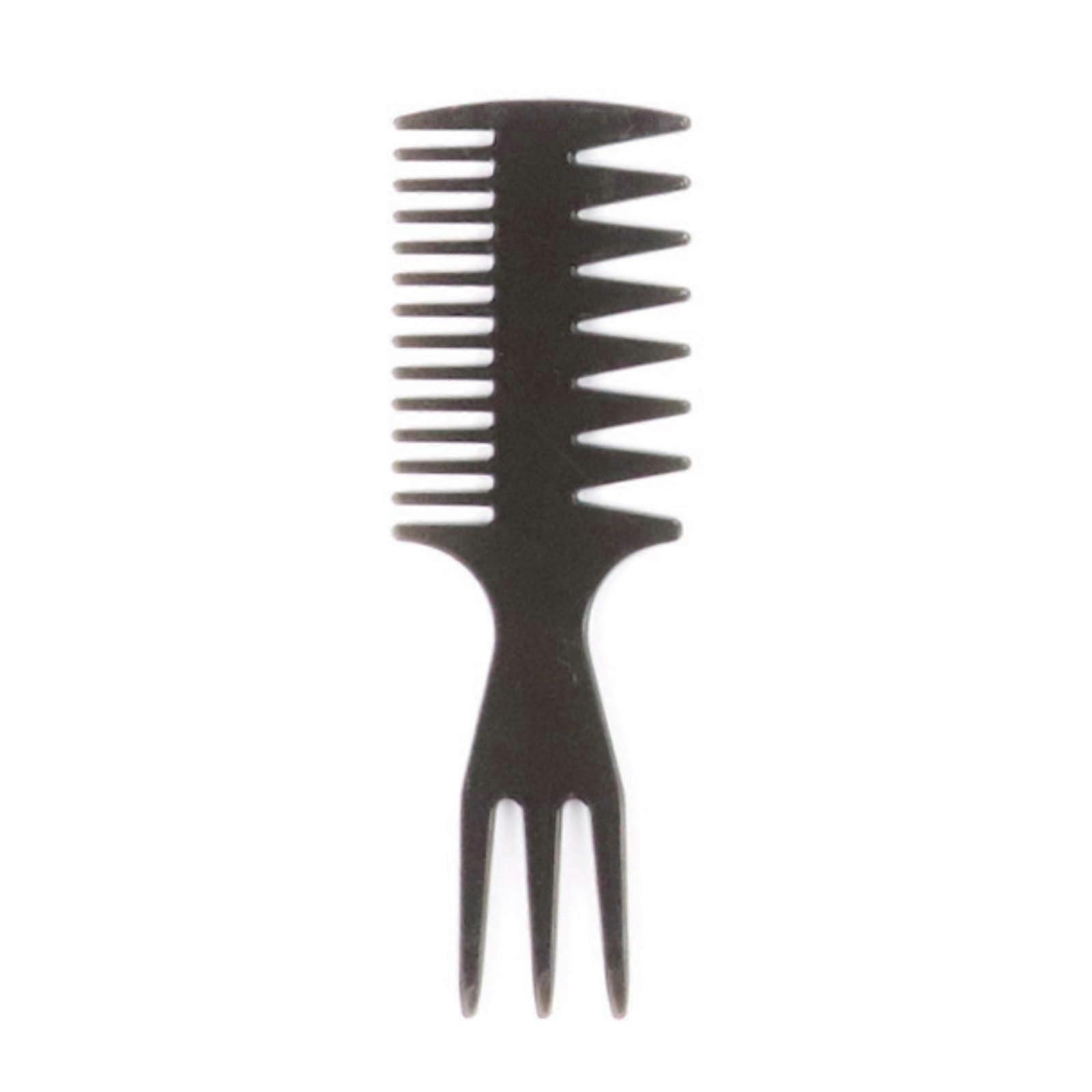 3 in 1 Hair Styling Comb Wide Tooth Detangling Fish Tail Bone Shape for Salon and Sleek Hair