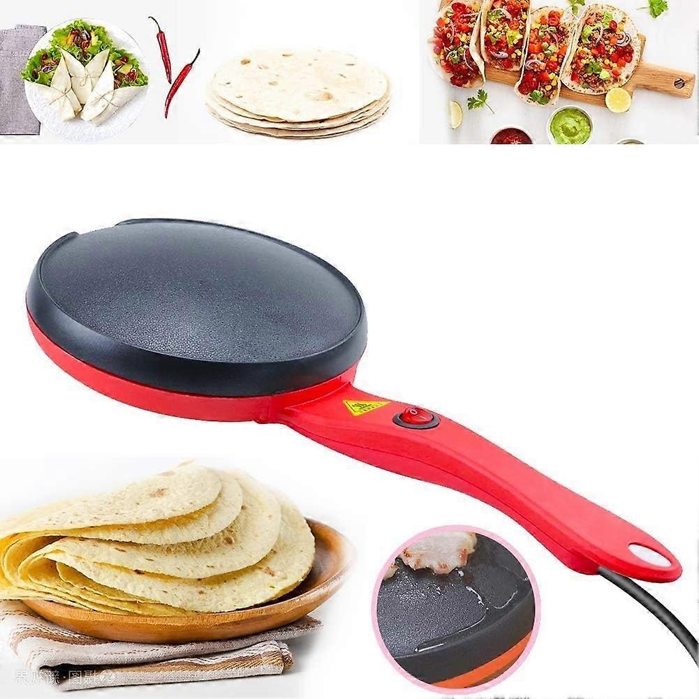 Electric Crepe Maker with Auto Temperature Control, 110V Non Stick Pan for Pancakes and Tortillas