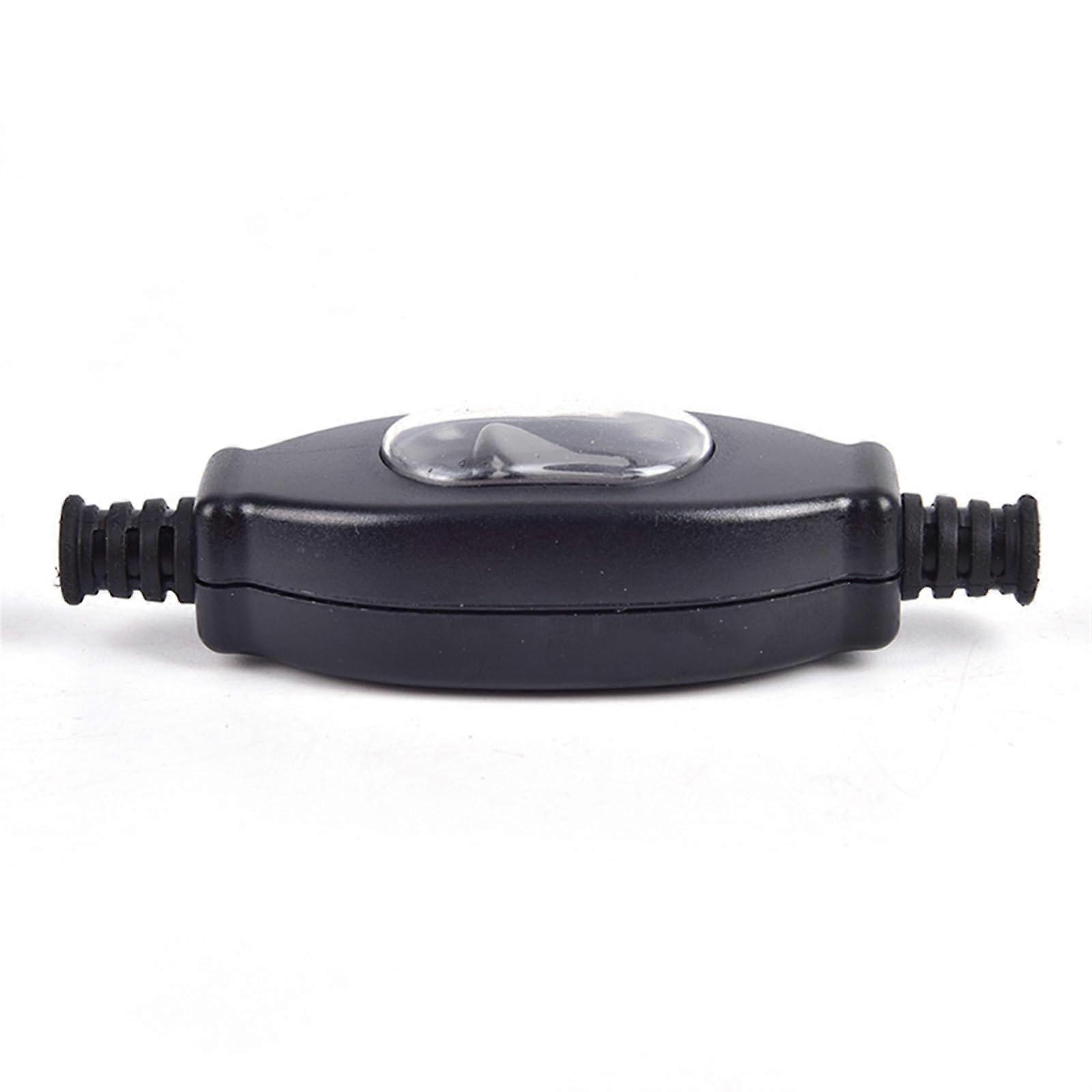 Waterproof Inline Cord Switch 3A 250V with Silver Contacts Double Cut Safety Dustproof Design