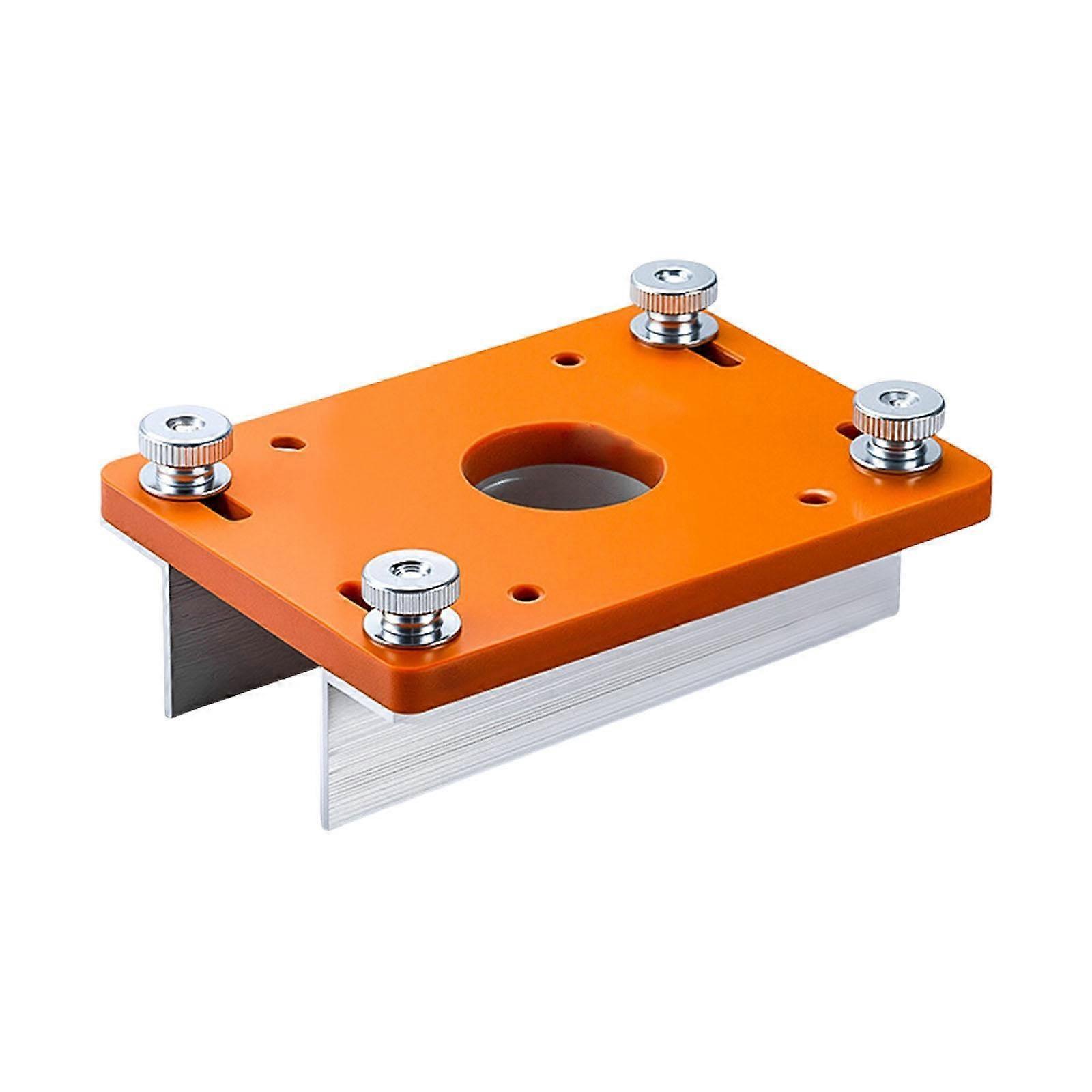 Router Table Insert Plate Wood Palm Router Base 2 in 1 Precision Slotted for Woodworking 9.2x12.6cm