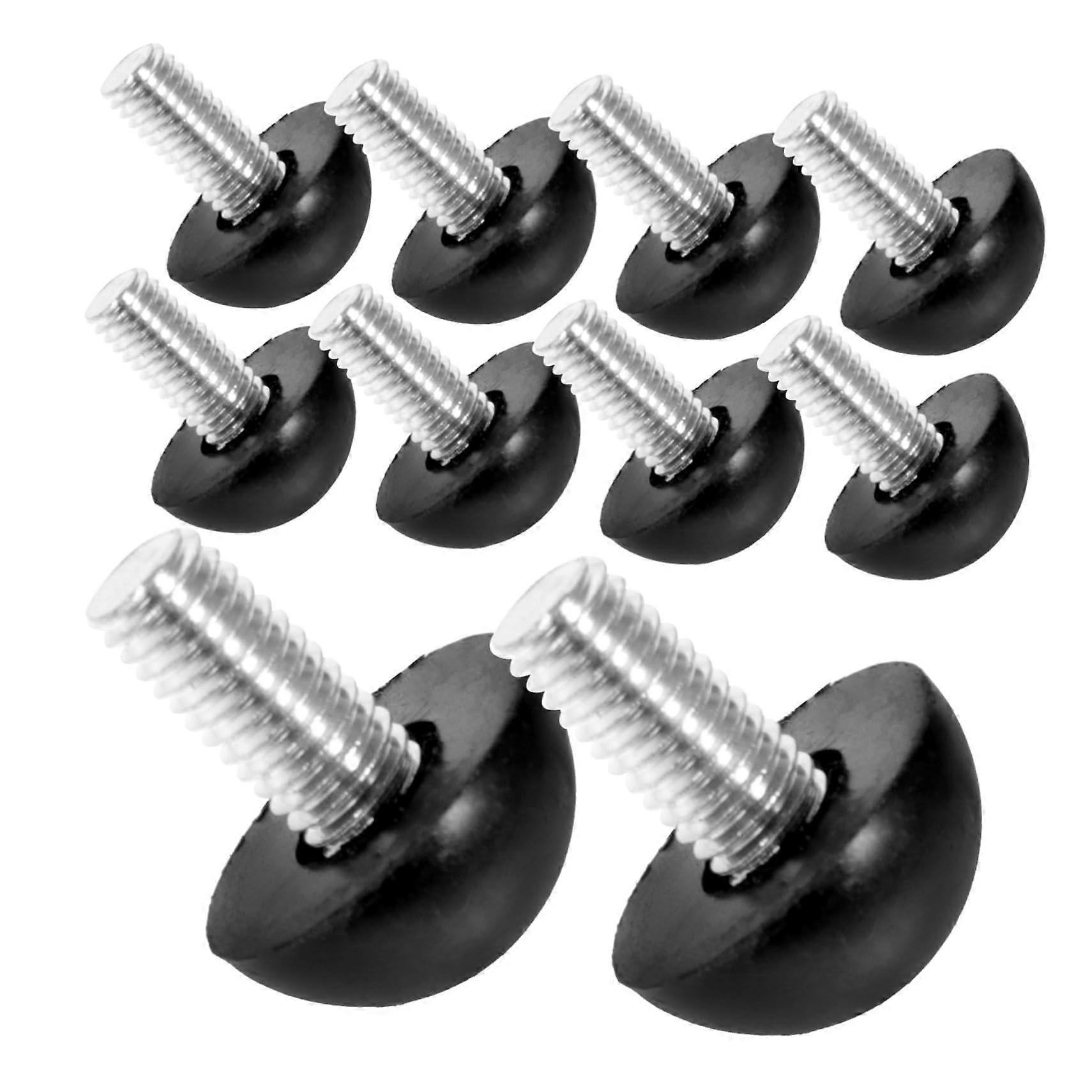 10pcs Adjustable Furniture Levelers with Rubber Base for Uneven Floors and Heavy Duty Support