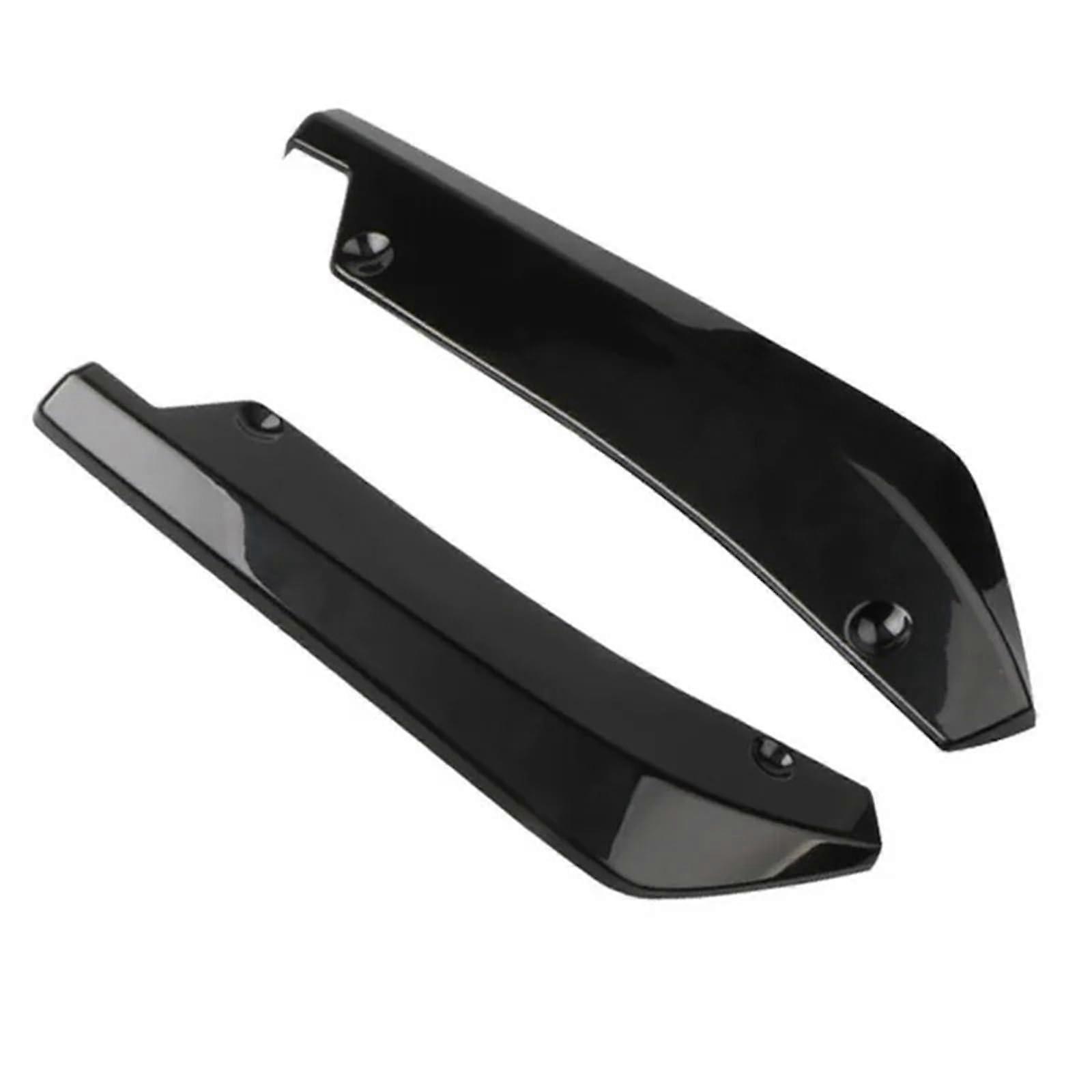 Car Side Skirt Extension Lip Pair Black 44.5cm Diffuser Splitter for Universal Bumper Scratch Protection