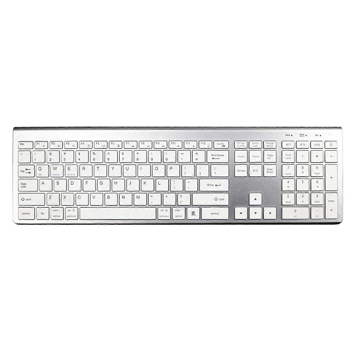 K010C 110 Keys Bluetooth-compatible 5.0 Wireless Keyboard Portable Slim Keyboard Compatible with Mac