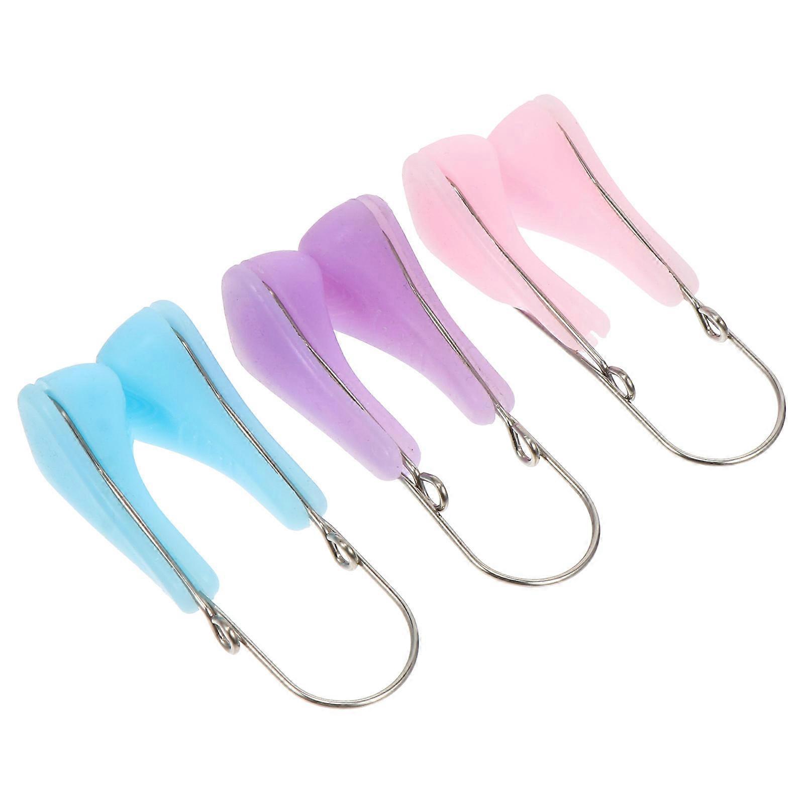 Silicone Nose Lifting Tools Clips for Nose Shaping 3Pcs Assorted Color