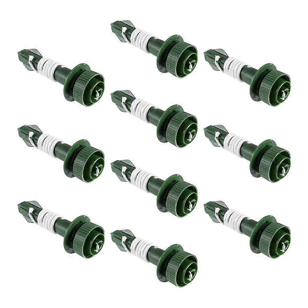Green Automatic Plant Spikes for Watering Self Watering 10Pcs Plastic Tools