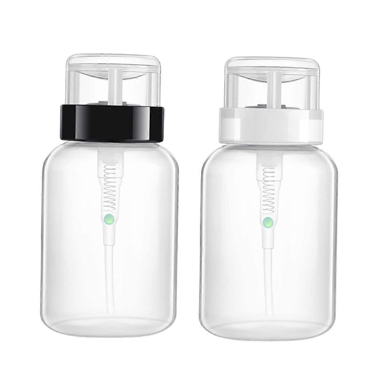 200ml Lockable Nail Polish Remover Dispenser Bottle Pack for Precise Acetone Nail Care