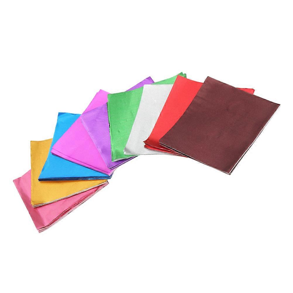 Packing Foil Wrapper for Chocolate Candy 4Packs Colored Tin Foil