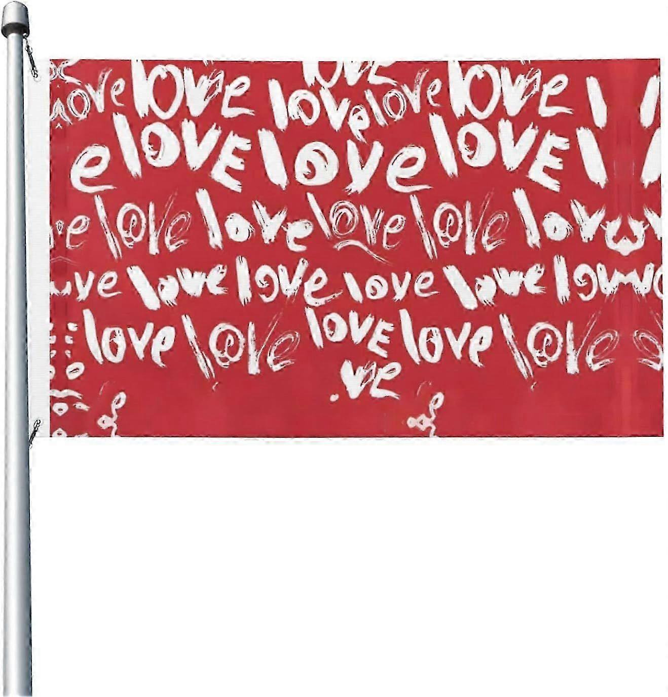 Happy Valentine's Day Front Flag Rq 0578
