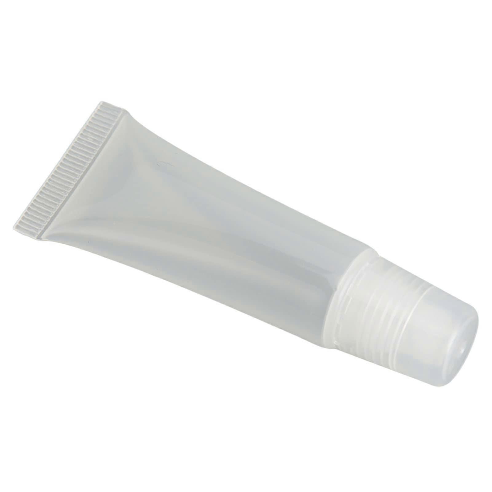 Refillable 10ml Lip Gloss Tubes Clear 20pcs LeakProof Empty Lip Balm Containers for DIY Cosmetics