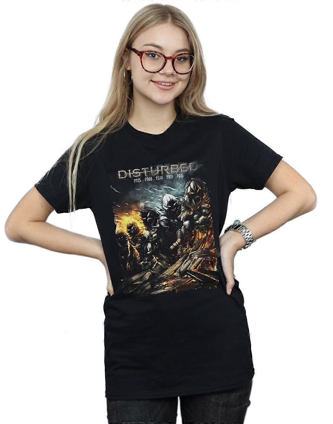 Disturbed Women's Evolution Box Boyfriend Fit T-Shirt