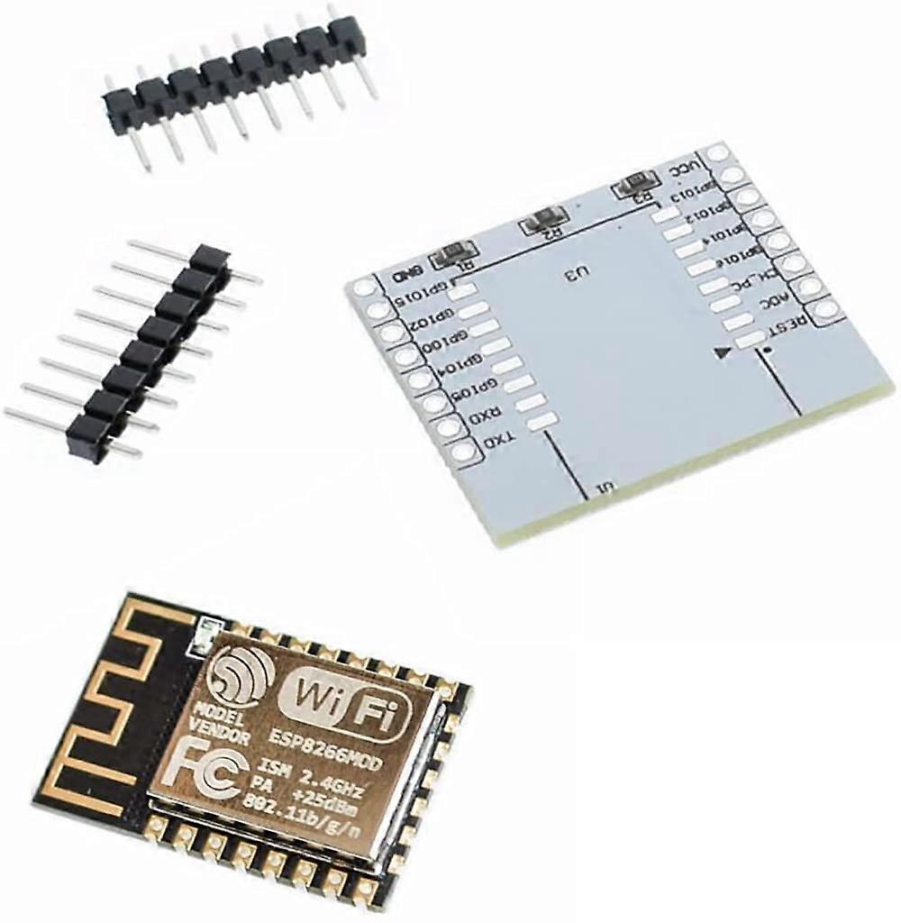 3 Pcs ESP8266 ESP12F WiFi Serial Module Board with Adapter Plate for Arduino Extended Range
