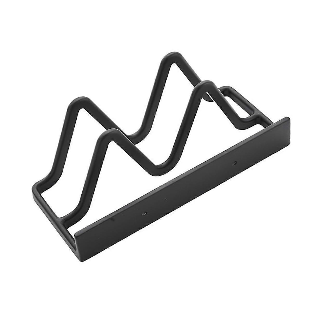 Kitchen Wall Mounted Pot Lid Holder Dish Rack Drainer Rustproof Heavy Duty Large Load Capacity