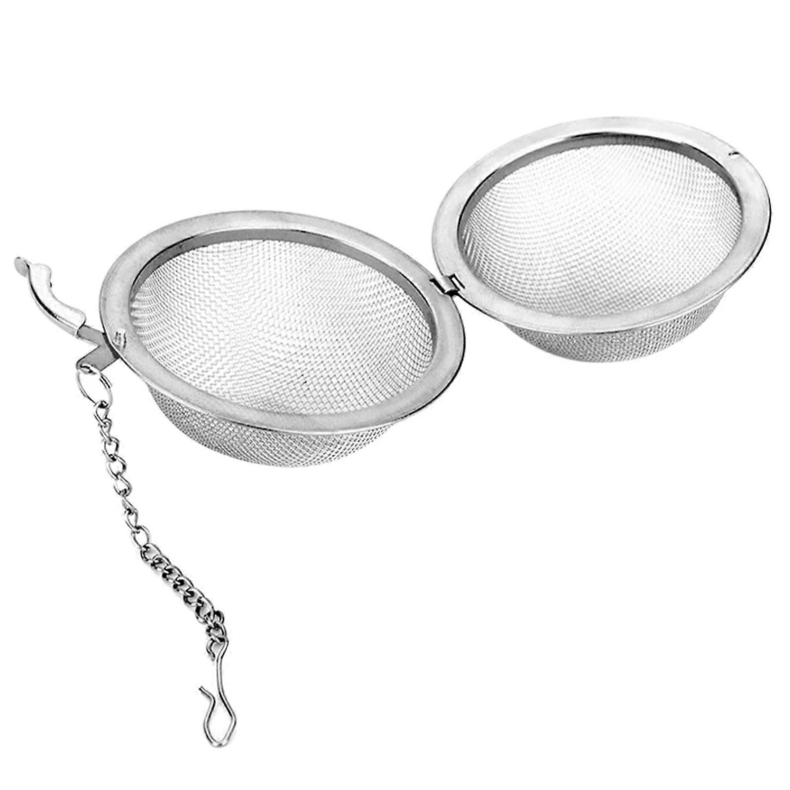 Stainless Steel Tea Infuser with Chain Ball Shape Fine Mesh Loose Leaf Tea Strainer RustProof