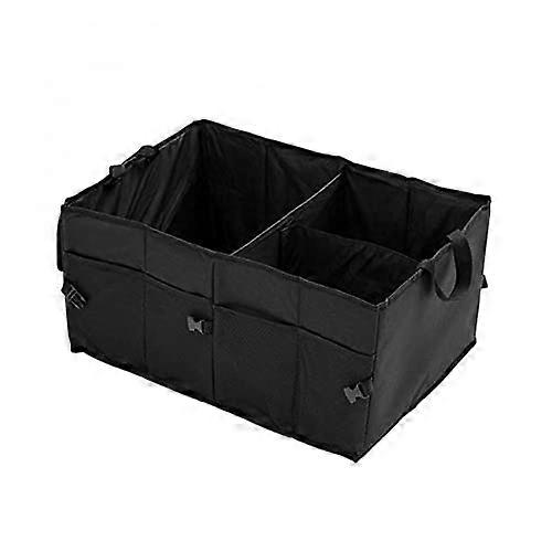Waterproof Foldable Car Boot Organizer with MultiCompartments and External Pockets for Car Trunk